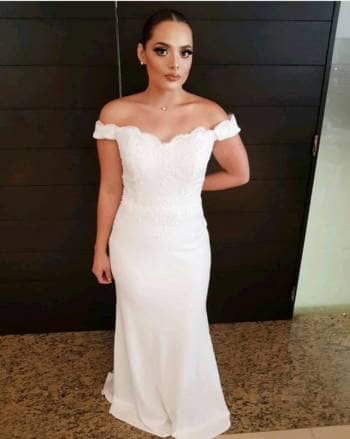 vestido blanco novia boda civil - gotrendier - 781982